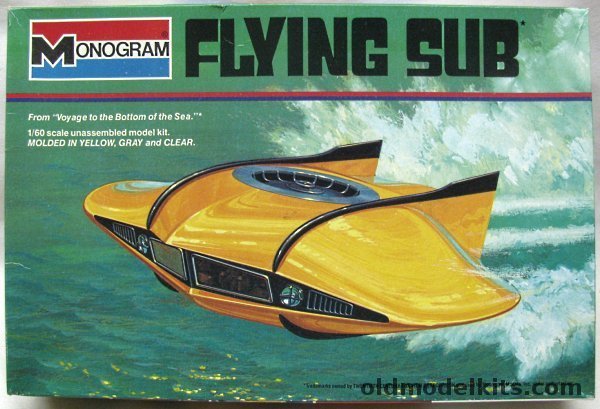 Monogram 1/60 Flying Sub from Seaview - Voyage to the Bottom of the Sea, 6011 plastic model kit